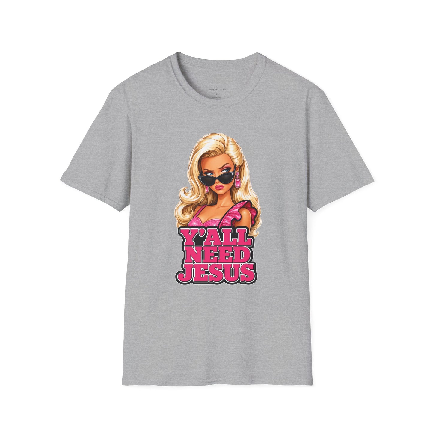 Girl 'Y'all Need Jesus' Tee — Funny Christian Graphic T-Shirt