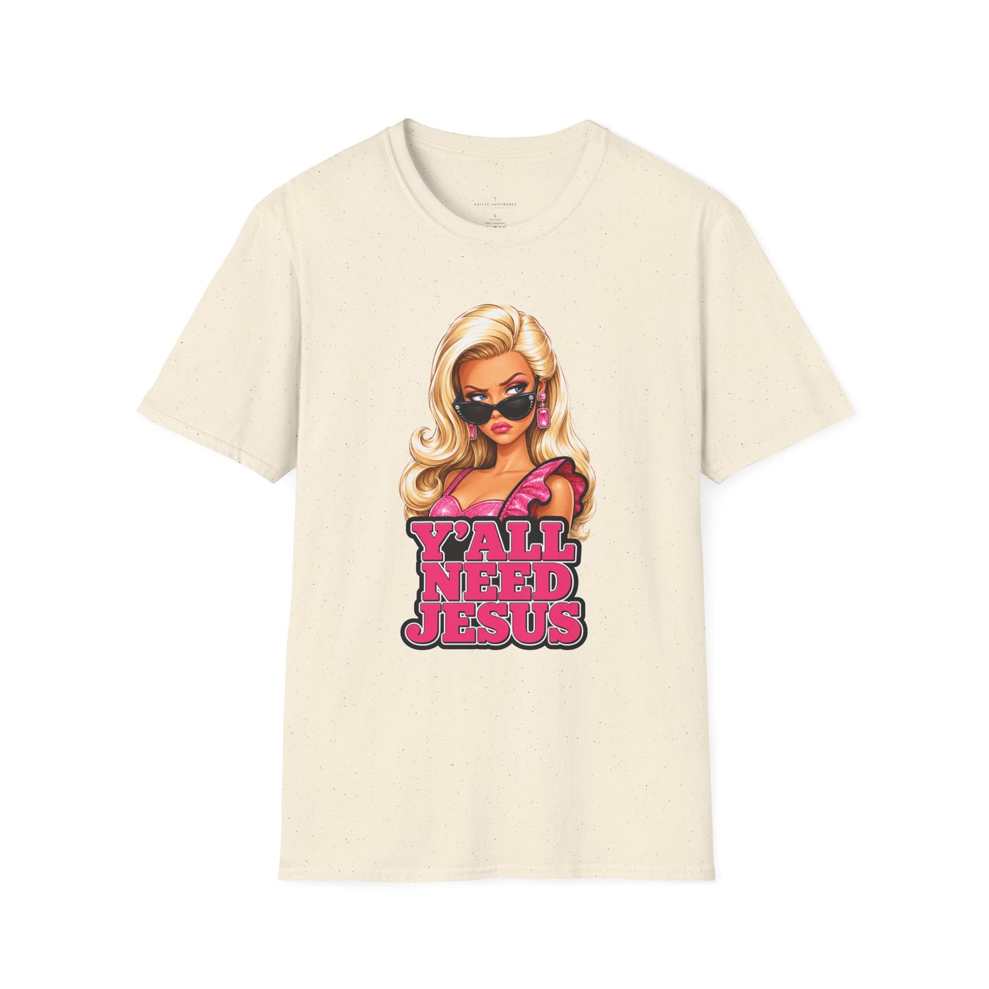 Girl 'Y'all Need Jesus' Tee — Funny Christian Graphic T-Shirt