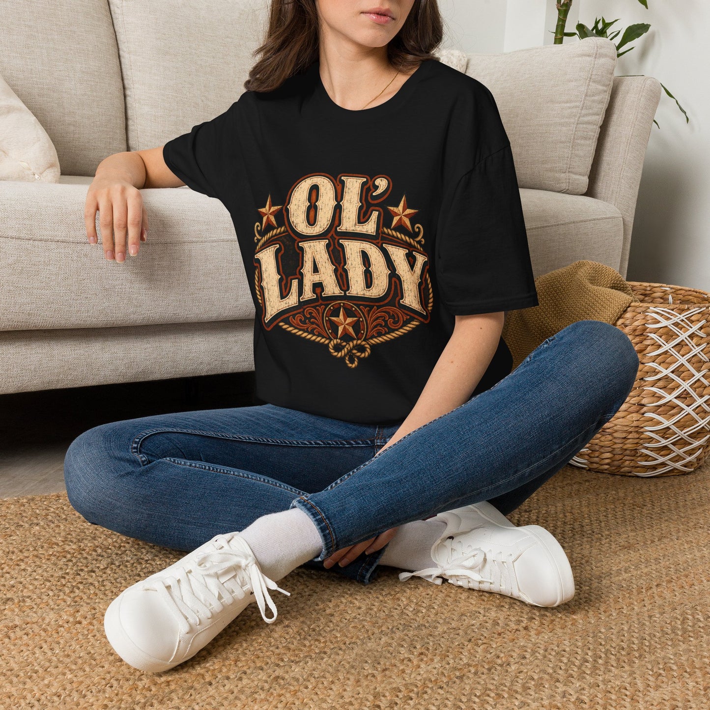 Ol' Lady Western Graphic T‑Shirt