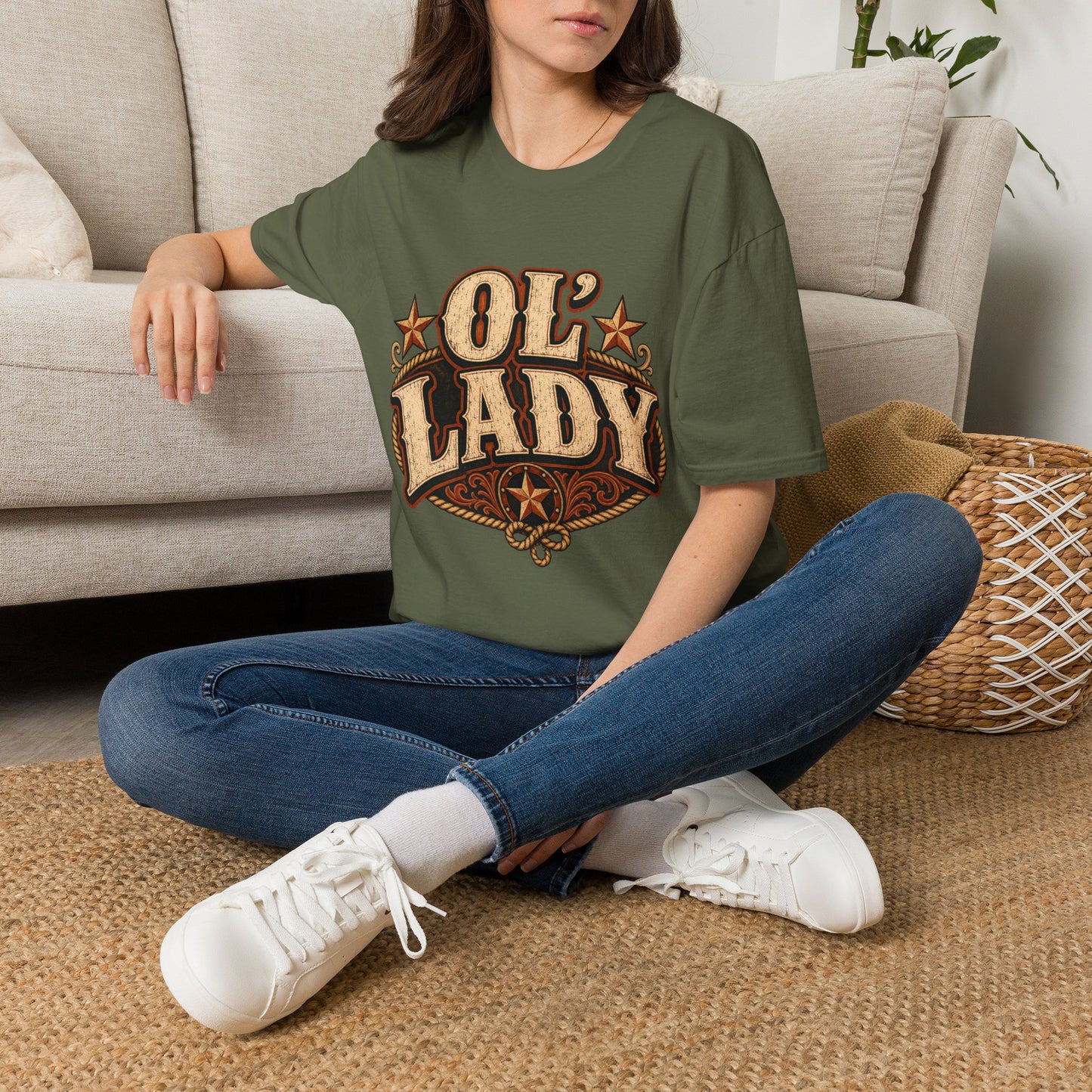 Ol' Lady Western Graphic T‑Shirt